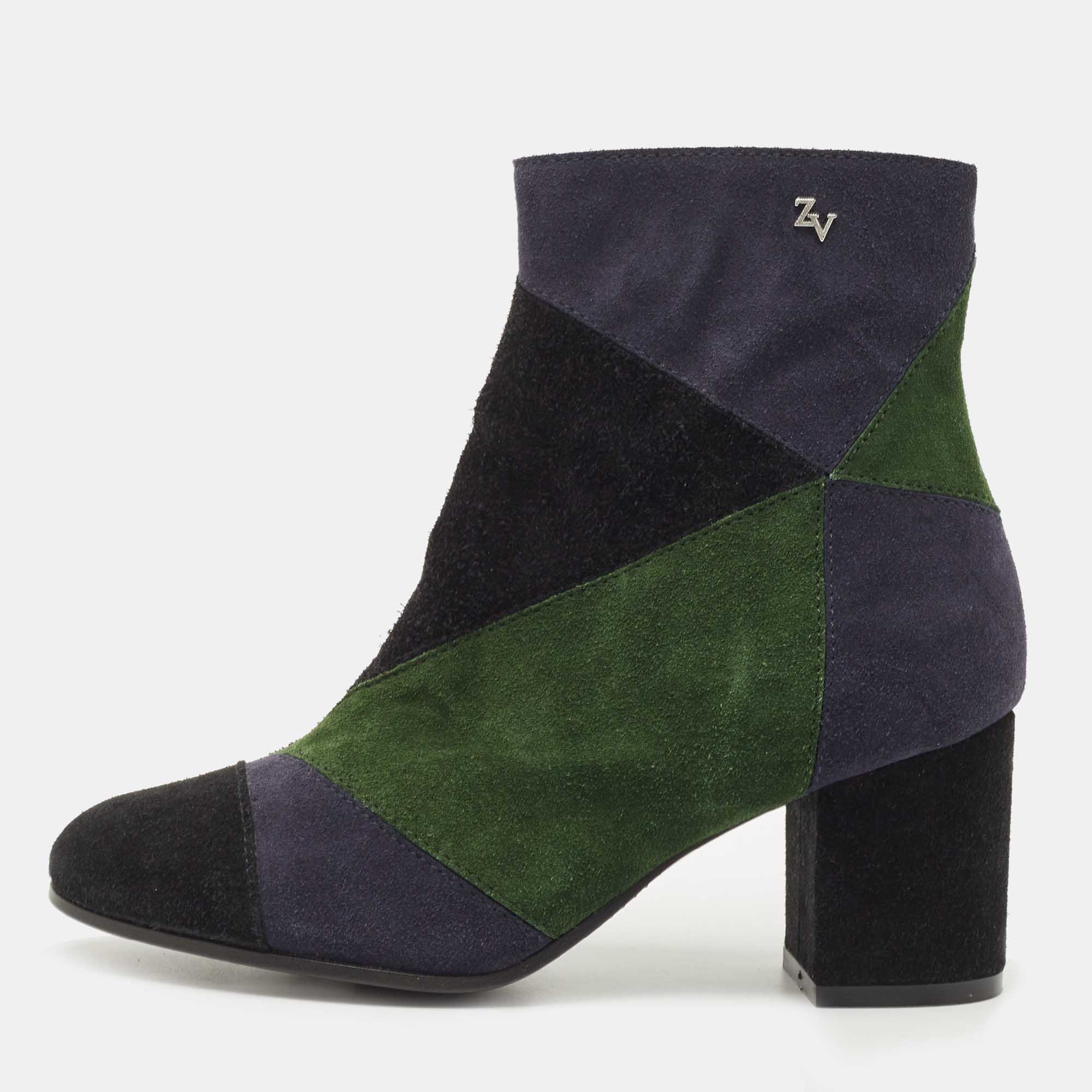 Zadig & Voltaire Multicolor Suede Ankle Length Boots Size 36, Athletic Shoes & Sneakers - Luxury Closet