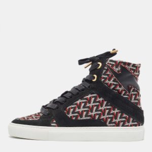 Zadig & Voltaire Black Suede and Leather High Top Sneakers Size 36, Athletic Shoes & Sneakers - Luxury Closet