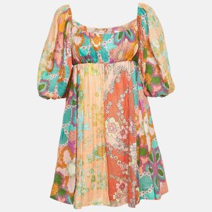Zimmermann Multicolor Floral Print Linen Lola Panelled Mini Dress M, Dresses - Luxury Closet catalog