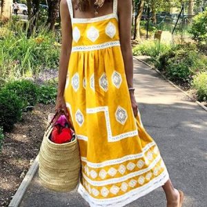 Bohemian Loose Casual Sleeveless Dress, Maxi Dresses, Roselinlin - Online Catalog