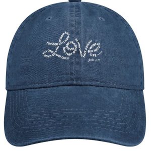 Love. John 3:16 Adjustable Denim Hat, Hats, Lilicloth.com