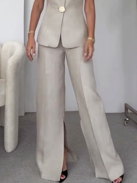 High Waist Urban Fashion Wide leg Pants, Pants, color:As Picture|size:XXL, Stylewe
