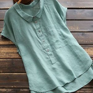 Shift Casual Cotton Blouse, Blouses & Shirts, Roselinlin - Online Catalog