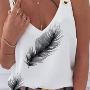 White Holiday Cami Top, Tank Tops & Camis, Roselinlin - Online Catalog
