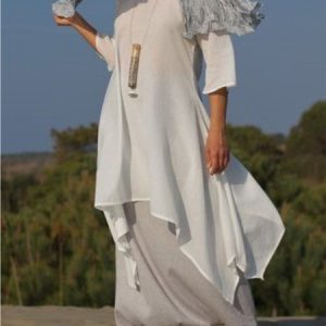 Women Summer Daytime Asymmetric Dress, Maxi Dresses, Roselinlin - Online Catalog