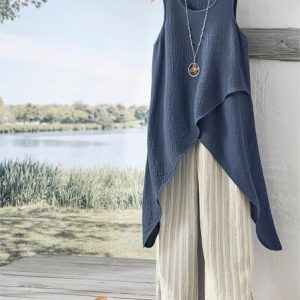 Loose Plain Casual Blouse, Blouses & Shirts, Roselinlin - Online Catalog