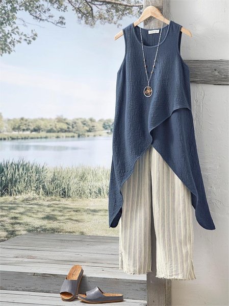 Loose Plain Casual Blouse, Blouses & Shirts, Roselinlin - Online Catalog