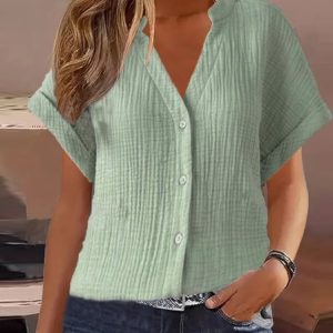 Vacation Loose Blouse, Blouses & Shirts, Roselinlin - Online Catalog