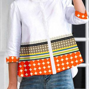 Loose Polka Dots Three Quarter Sleeve Urban Blouse, Blouses and Shirts, color:As Picture|size:XXL, Stylewe