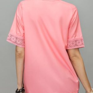 Vintage V Neck Short Sleeve Floral Shirt, Blouses & Shirts, Roselinlin - Online Catalog