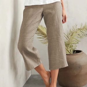 Casual Plain Cotton-Blend Pants, Pants, Roselinlin - Online Catalog
