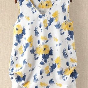 Casual Sleeveless Top, Blouses & Shirts, Roselinlin - Online Catalog
