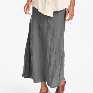 Cotton Maxi Skirt Casual Plain Skirt, Pants, Roselinlin - Online Catalog