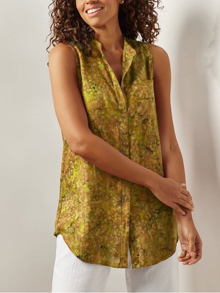 Women printed Sleeveless Tank Top, Tank Tops & Camis, Roselinlin - Online Catalog