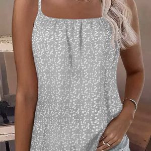 Casual Small Floral Cami, Tank Tops & Camis, Roselinlin - Online Catalog