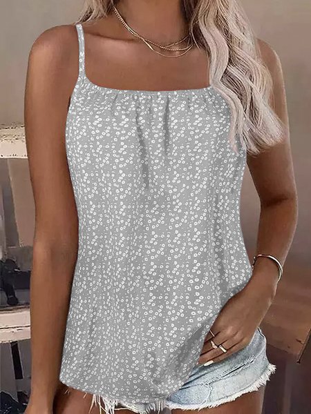 Casual Small Floral Cami, Tank Tops & Camis, Roselinlin - Online Catalog