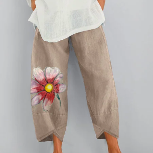 Casual Floral  Printed Pants, Pants, Roselinlin - Online Catalog