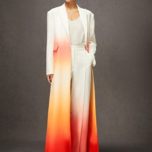 Loose Lapel Collar Long Sleeve Long Urban Blazer, Blazers, color:As Picture|size:XXL, Stylewe