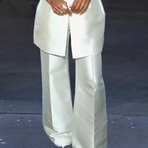 Loose Urban Plain Pants Straight Long pants, Pants, color:White|size:XXL, Stylewe