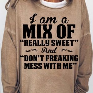 Women's Funny Casual Letters Sweatshirt, Hoodies&Sweatshirts, Lilicloth.com