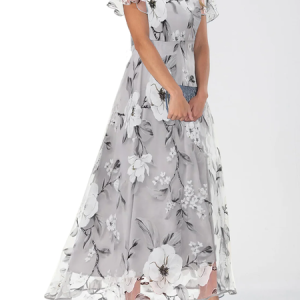 Regular Fit Crew Neck Zipper Vacation Dress, Maxi Dresses, Roselinlin - Online Catalog
