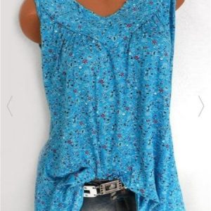Floral Holiday Sleeveless Shirt & Top, Tank Tops & Camis, Roselinlin - Online Catalog