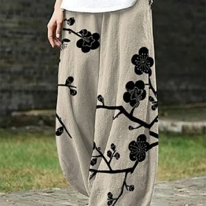 Casual Floral Pants, Pants, Roselinlin - Online Catalog