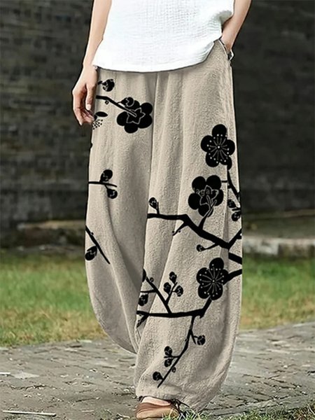 Casual Floral Pants, Pants, Roselinlin - Online Catalog