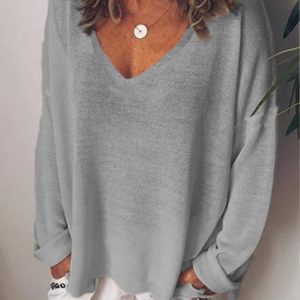 Women V Neck Casual Long Sleeve Top, Tees & T-shirts, Roselinlin - Online Catalog