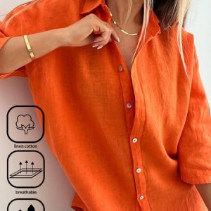 Casual Plain Blouse, Blouses & Shirts, Roselinlin - Online Catalog