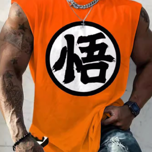 Toriyama Akira Casual Crew Neck Tank Top, Tank Tops, Lilicloth.com