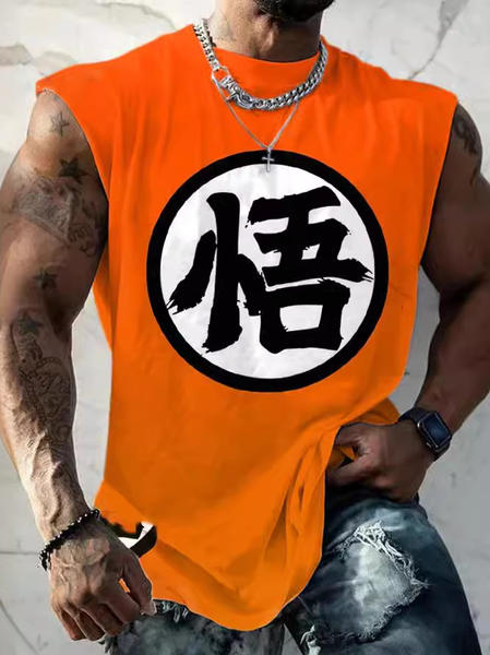 Toriyama Akira Casual Crew Neck Tank Top, Tank Tops, Lilicloth.com
