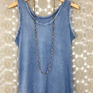 Casual Cotton Plain Sleeveless Top, Tank Tops & Camis, Roselinlin - Online Catalog