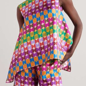 Crew Neck Urban Polka Dots Loose Shirt, Blouses and Shirts, color:As Picture|size:XXL, Stylewe