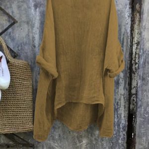 Casual Cotton Solid Tops, Blouses & Shirts, Roselinlin - Online Catalog