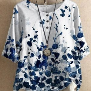 Floral Shift Holiday Shirt & Top, Blouses & Shirts, Roselinlin - Online Catalog