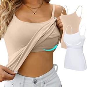 Casual Comfy Spaghetti Plain Cami Basic Breathable Tank Tops, Tanks & Camis, color:Nude|size:XXL, catalog Noracora shop