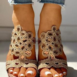 Plain Casual Summer Slide Sandals, Sandals & Slippers, Roselinlin - Online Catalog