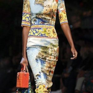 Plus Size Printing Painting Urban Regular Fit Dress, Plus Dresses, color:As Picture|size:4X, Stylewe