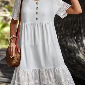Casual Loose Plain Dress With No, Midi Dresses, Roselinlin - Online Catalog