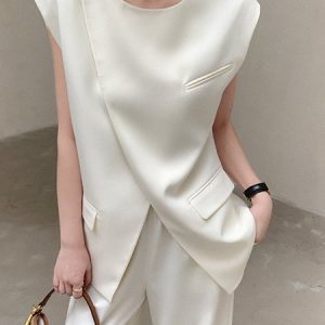 Pocket Stitching Regular Fit Urban Plain Shirt, Blouses and Shirts, color:White|size:XXL, Stylewe