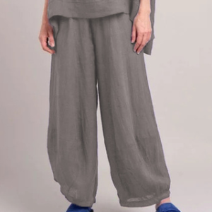 Cotton Casual Plain Pants, Pants, Roselinlin - Online Catalog