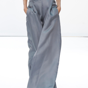 Plain Loose Elegant Long Pants Wide leg pants, Pants, color:Gray|size:XXL, Stylewe