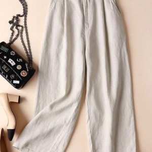 Linen Pockets Bottoms, Pants, Roselinlin - Online Catalog