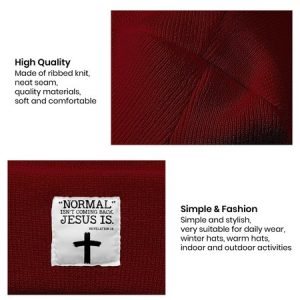 Normal Isn't Coming Back But Jesus Is Revelation 14 Beanie Hat, Hats, Lilicloth.com