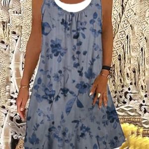 Cotton Crew Neck Knitting Dress, Midi Dresses, Roselinlin - Online Catalog