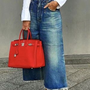 Better Basics Washed Cropped Wide Leg Jeans, Jeans, color:Denim Blue|size:XXL, Stylewe