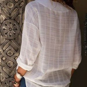 Sexy V Neck Pure Color Blouses, Blouses & Shirts, Roselinlin - Online Catalog