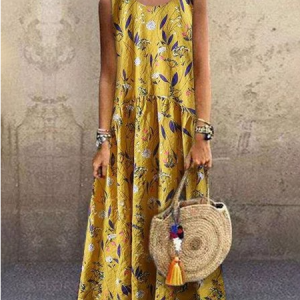 Sleeveless Floral Printed Casual Maxi Dress, Maxi Dresses, Roselinlin - Online Catalog