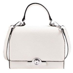 Minimalist Handbag with Crossbody Strap, Bags, color:White|size:One-size, Stylewe
